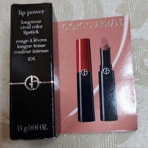 GIORGIO ARMANI LIP POWER LIPSTICK 104 SELFLESS TRAVEL SIZE NEW